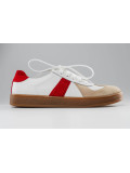 Кеды женские Rudy white beige red 