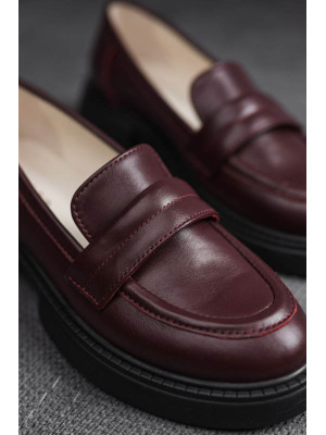 Лоферы Josie Burgundy