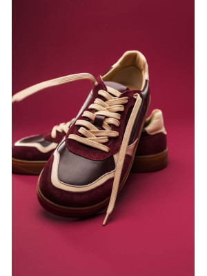 Кроссовки женские анатомические Nero Burgundy