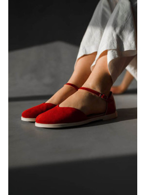 Босоножки анатомические SOLENE red