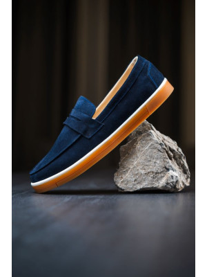 Лоферы мужские BRUNO Navy Blue