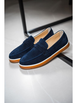 Лоферы мужские BRUNO Navy Blue