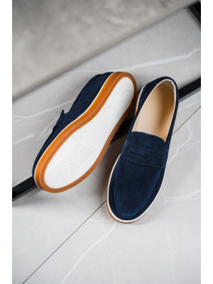 Лоферы мужские BRUNO Navy Blue