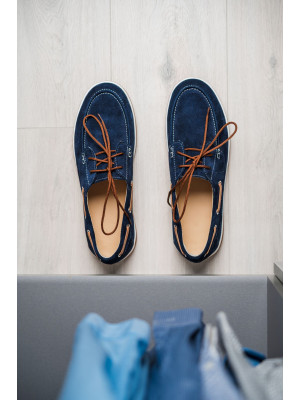 Топсайдеры мужские ENZO Navy Blue