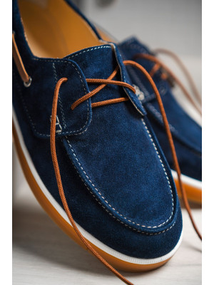 Топсайдеры мужские ENZO Navy Blue