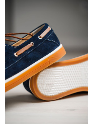 Топсайдеры мужские ENZO Navy Blue
