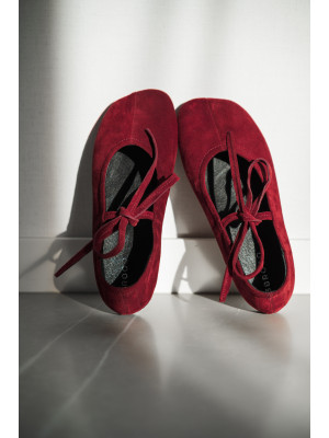 Балетки женские анатомические EVELINE burgundy