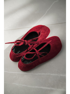 Балетки женские анатомические EVELINE burgundy