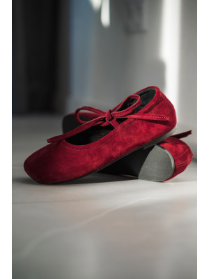 Балетки женские анатомические EVELINE burgundy
