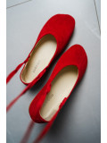 Балетки женские анатомические EVELINE red