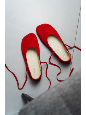 Балетки женские анатомические EVELINE red