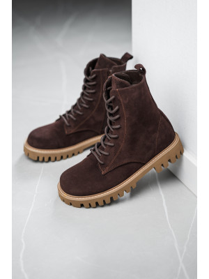 Barefoot ботинки женские TERRA Chocolate