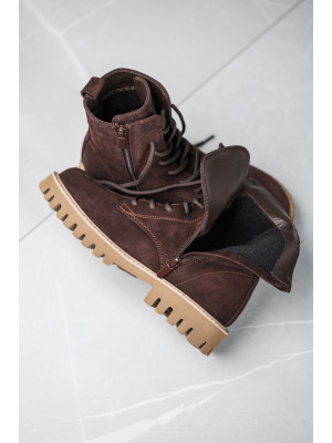 Barefoot ботинки женские TERRA Chocolate
