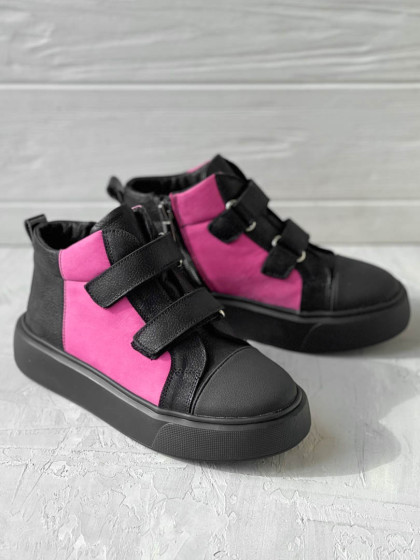 Высокие кеды ASH Black Pink
