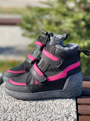 Ботинки FLUFFY Black Pink