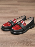 Лоуферы JANE Red Black
