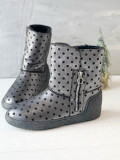 Угги WENDY Silver Polka Dot